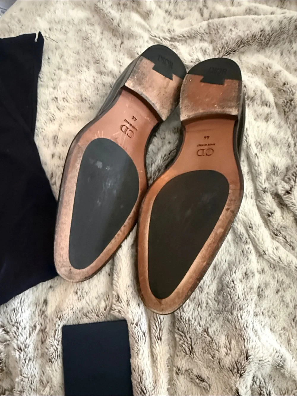 Dior Black Patent Monogram Slip-On Loafers